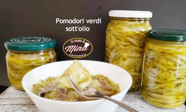 Pomodori verdi sott'olio