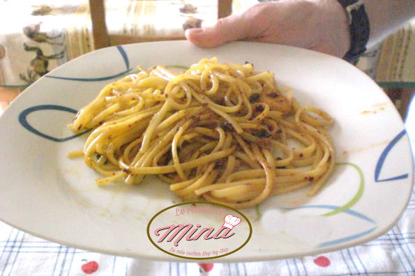 bavette aglio e olio col trucco