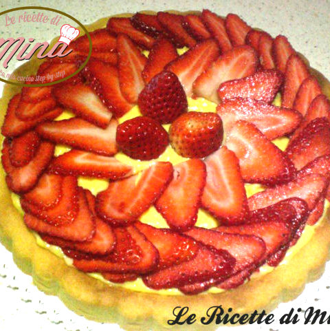 crostata crema e fragole