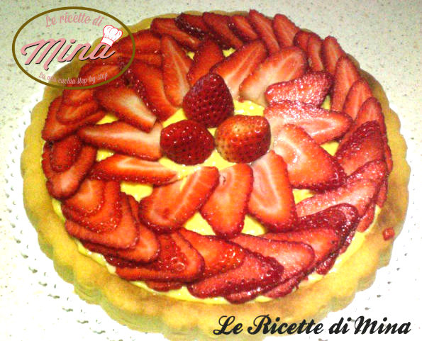 crostata crema e fragole