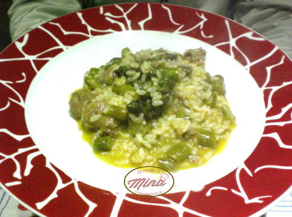 risotto asparagi e salsiccia
