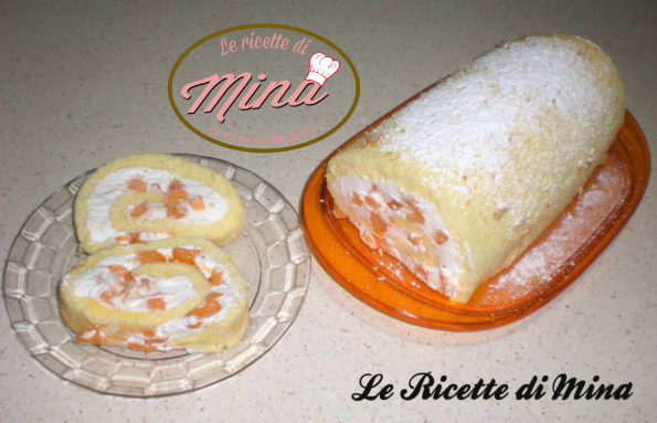 rotolo panna e albicocche