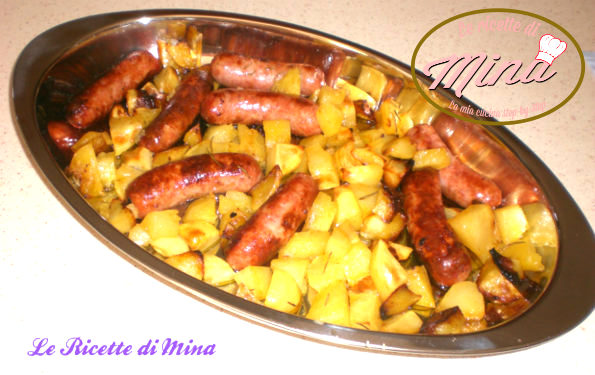 salsicce e patate al forno