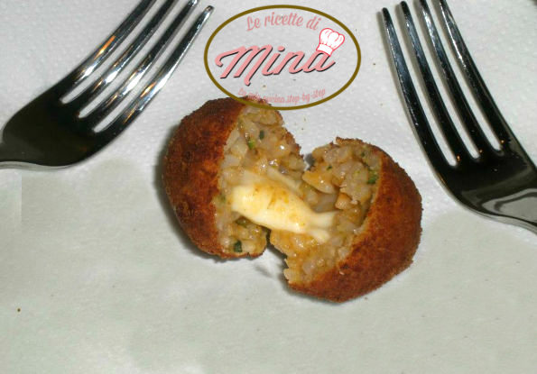 suppli di riso alla mina