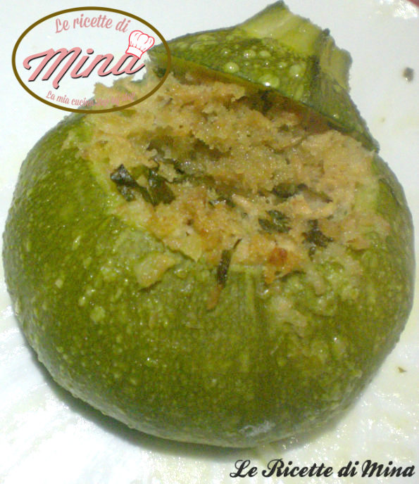zucchine tonde ripiene di tonno