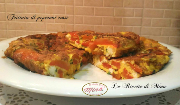 Frittata di peperoni rossi