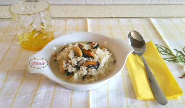 Minestra di riso e cozze