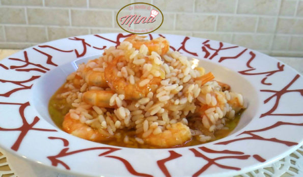 Riso pomodoro fresco e code di gambero