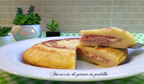 focaccia di patate in padella