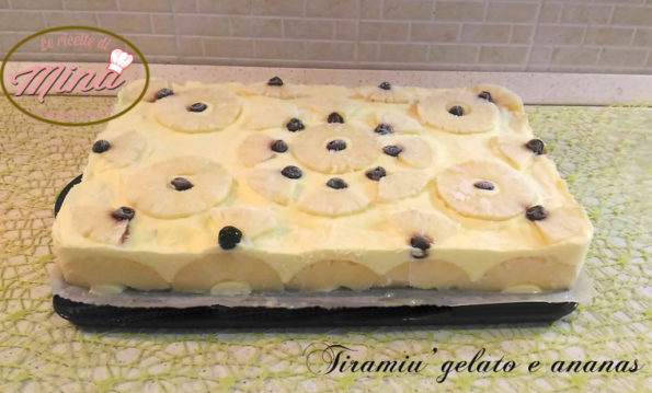 tiramisù gelato e ananas