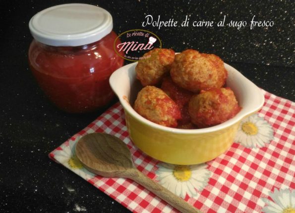 Polpette di carne al sugo fresco