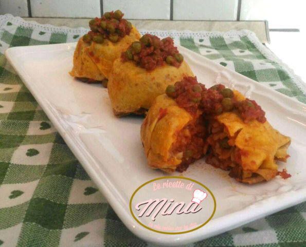 timballini-di-crepes-con-spaghetti avanzati Timballini di crepes con pasta avanzata