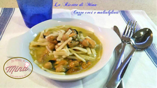 Sagne cozze e ceci in bianco