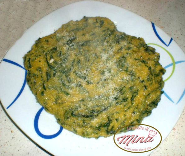 polenta e borragine alla Mina