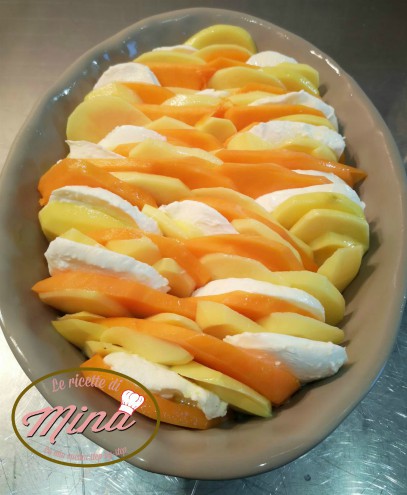 Sformato patate zucca e scamorza appassita