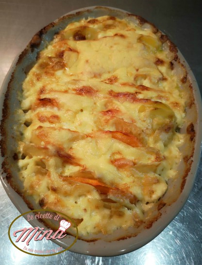 Sformato patate zucca e scamorza appassita