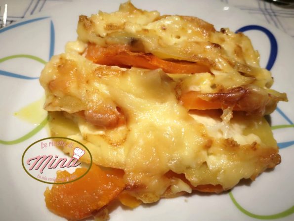 Sformato patate zucca e scamorza appassita