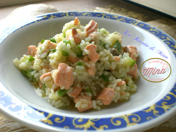Risotto salmone e zucchine a modo mio