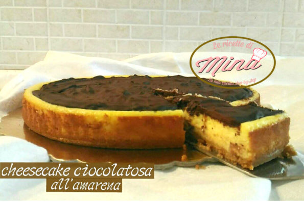 Cheesecake cioccolatosa all'amarena