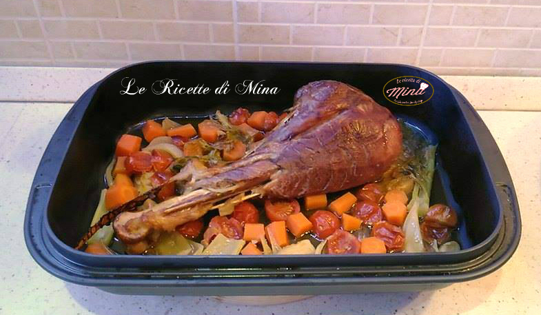 Stinco di tacchino e verdure