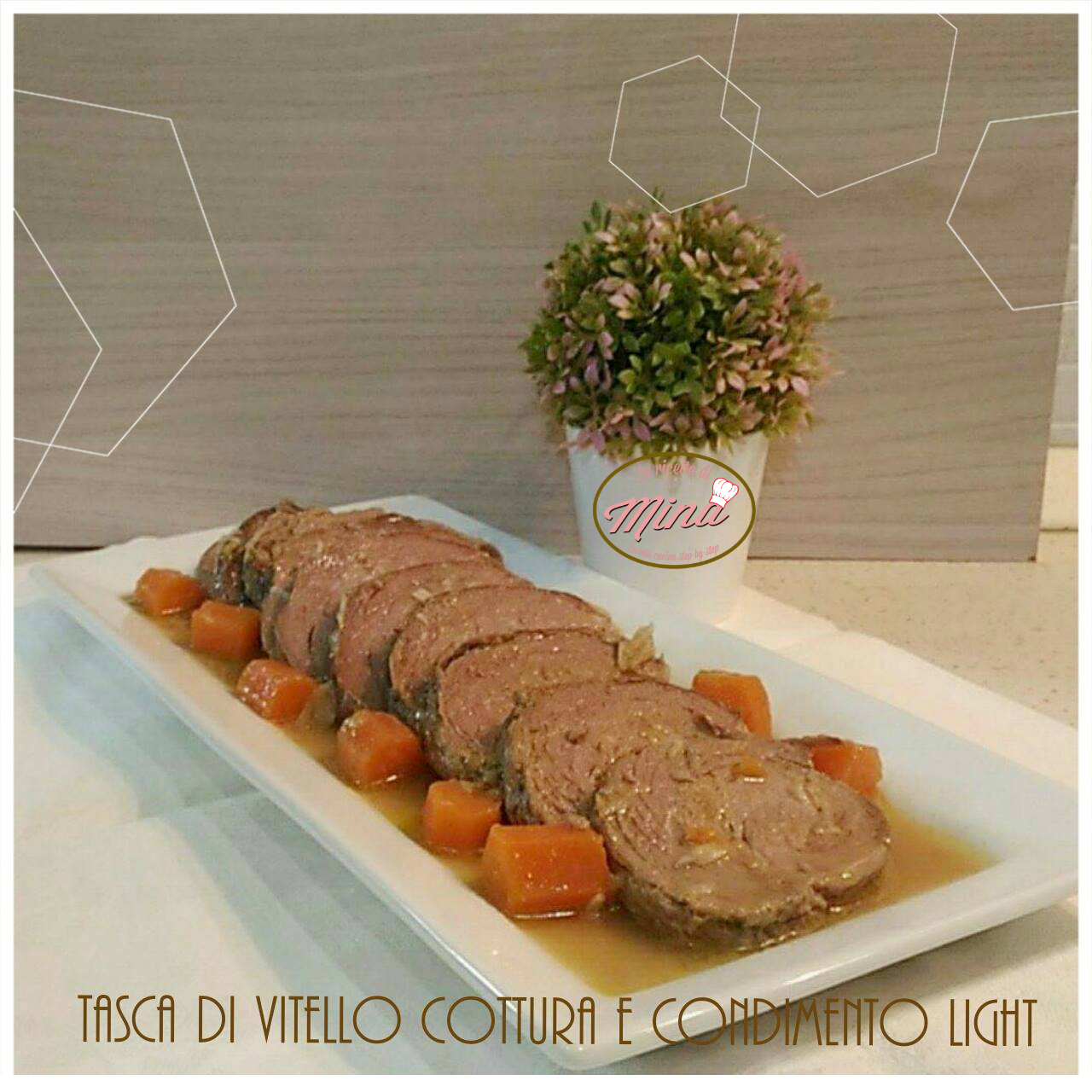 Tasca di vitello cottura e condimento light