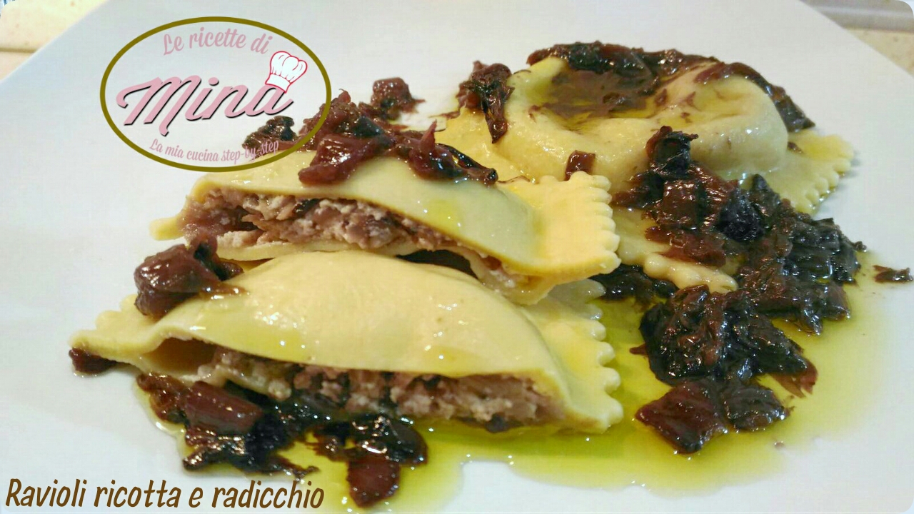 Ravioli ricotta e radicchio