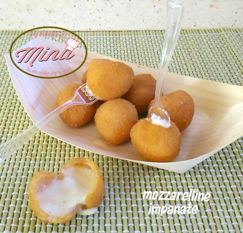 Mozzarelline impanate e fritte
