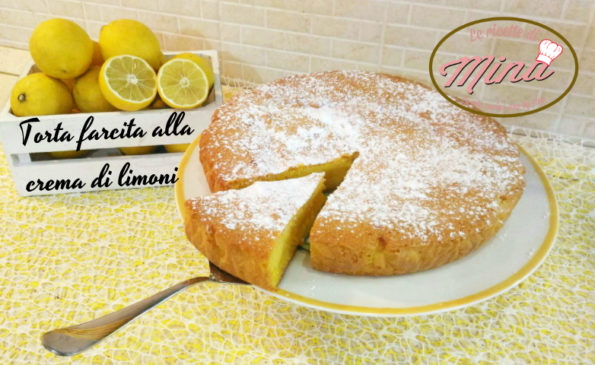 Torta farcita alla crema di limoni