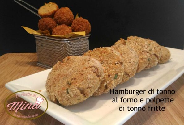 Hamburger e polpette di tonno