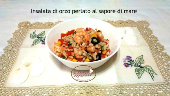 Inslata di orzo perlato al sapore di mare