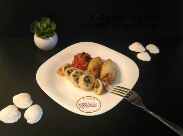 Calamari ripieni cotti in padella