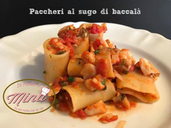 Paccheri al sugo di baccalà