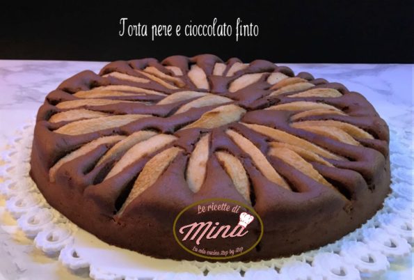 Torta pere e cioccolato