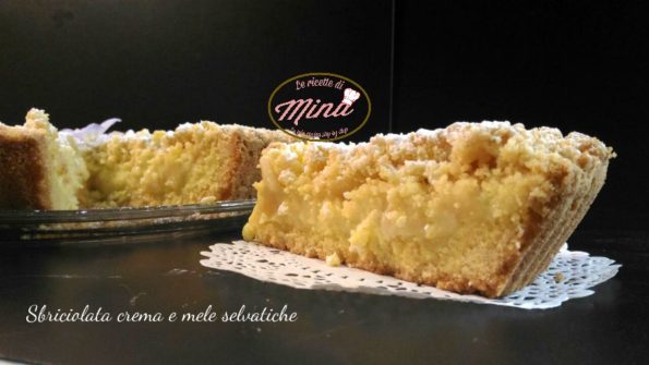 Sbriciolata crema e mele selvatiche