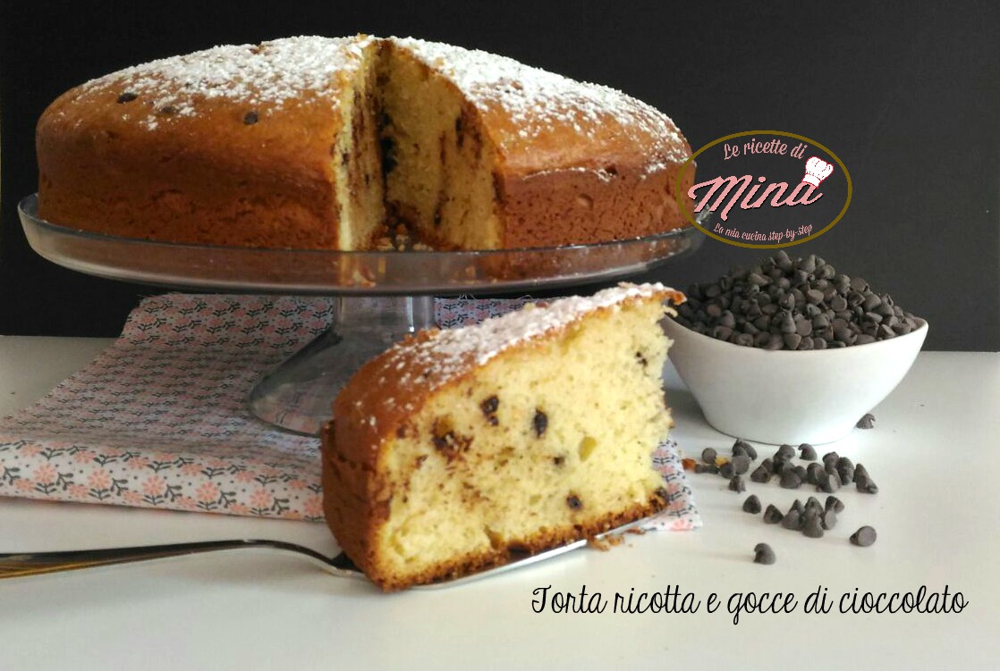 Torta ricotta e gocce di cioccolato