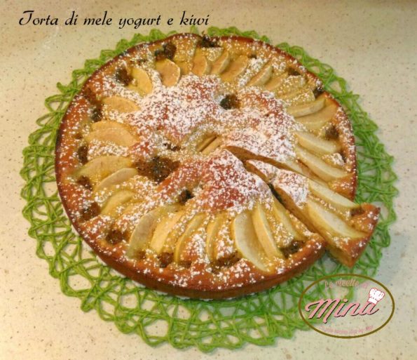 Torta di mele yogurt e kiwi