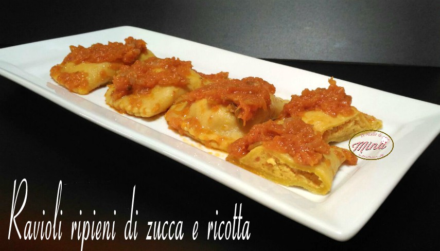 Ravioli di ricotta e zucca invernale