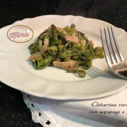 Chitarrina verde asparagi e pancetta