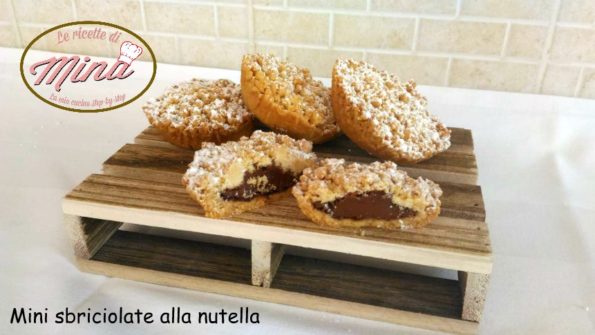 Mini sbriciolate alla nutella