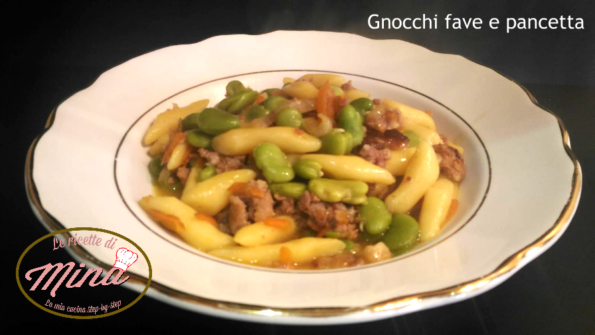Gnocchi fave e salsiccia
