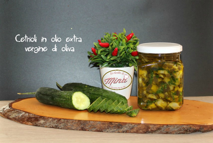 Cetrioli in olio extra vergine di oliva