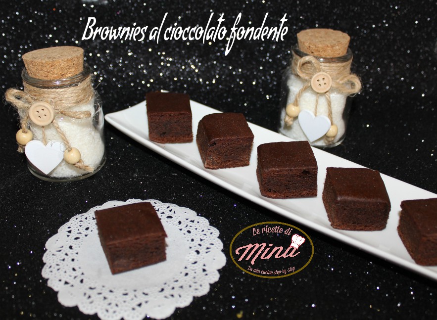 Brownies al cioccolato fondente