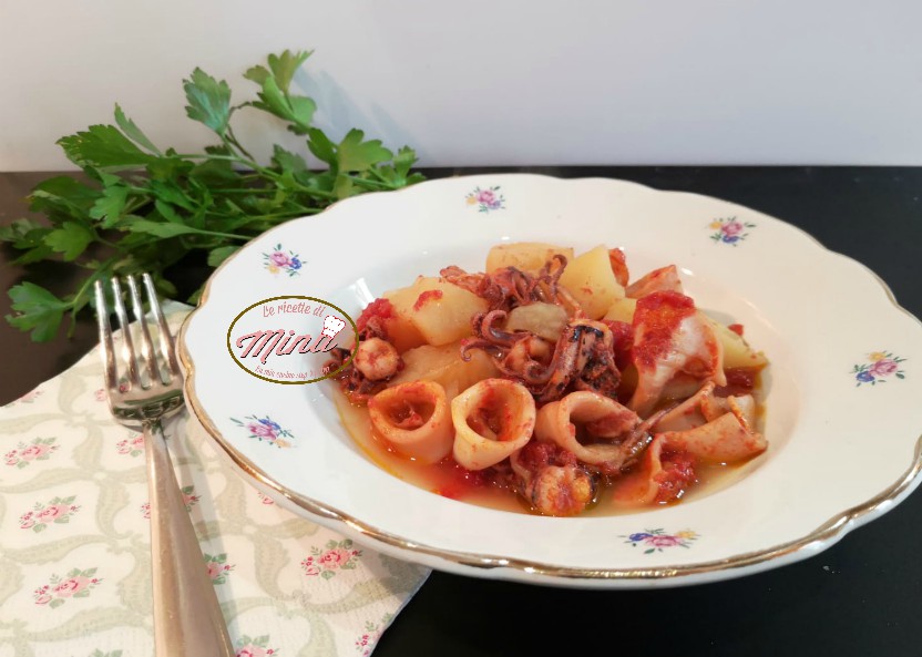 Calamari e patate light con New Wonder coocher