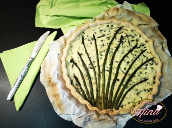 Torta salata di asparagi