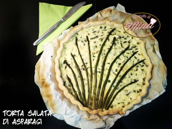 Torta salata di asparagi