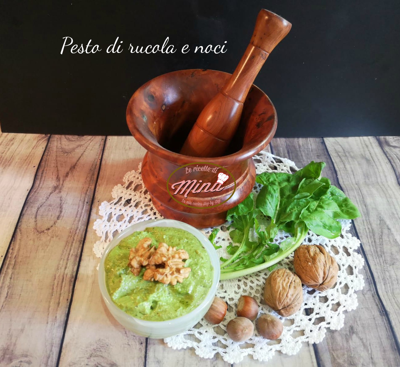 Pesto di rucola e noci