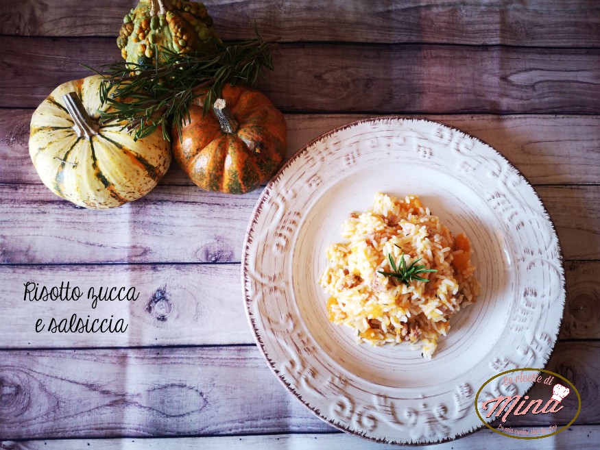Risotto zucca e salsiccia