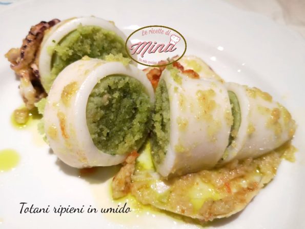 Totani ripieni in umido