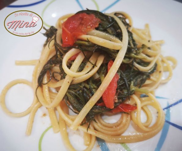 Linguine con agretti