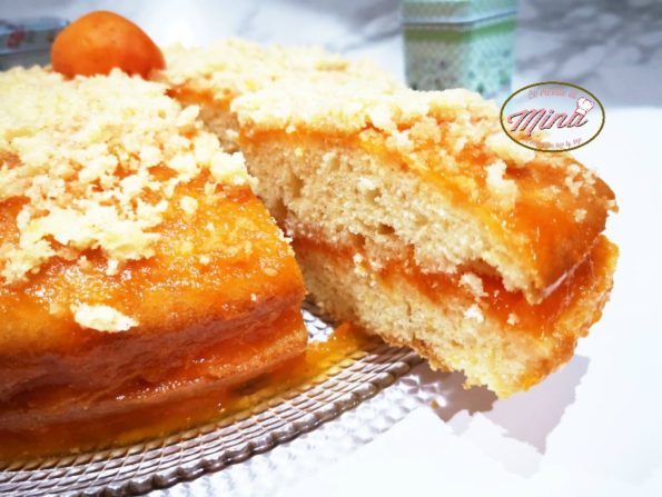 Torta cuore di albicocche